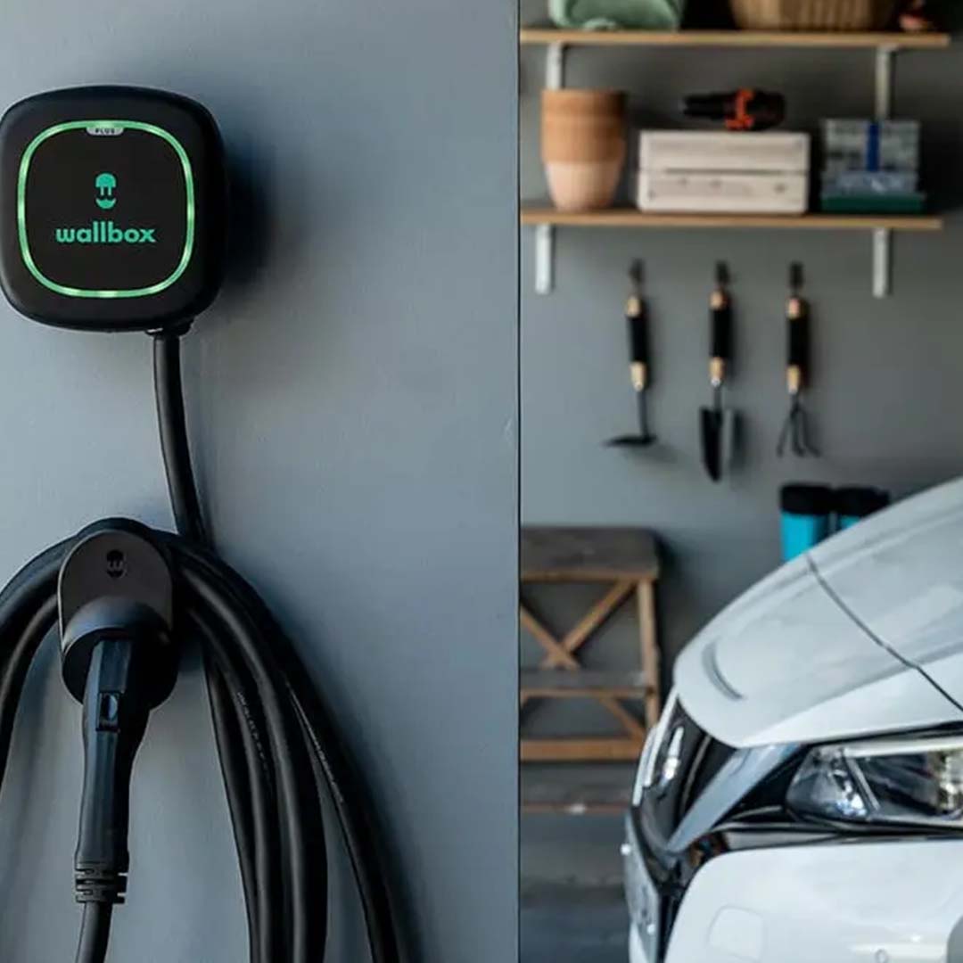 electric car charging station at home