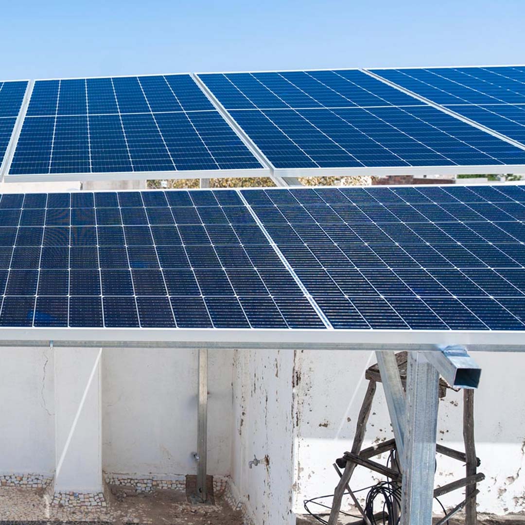 Rooftop solar installation